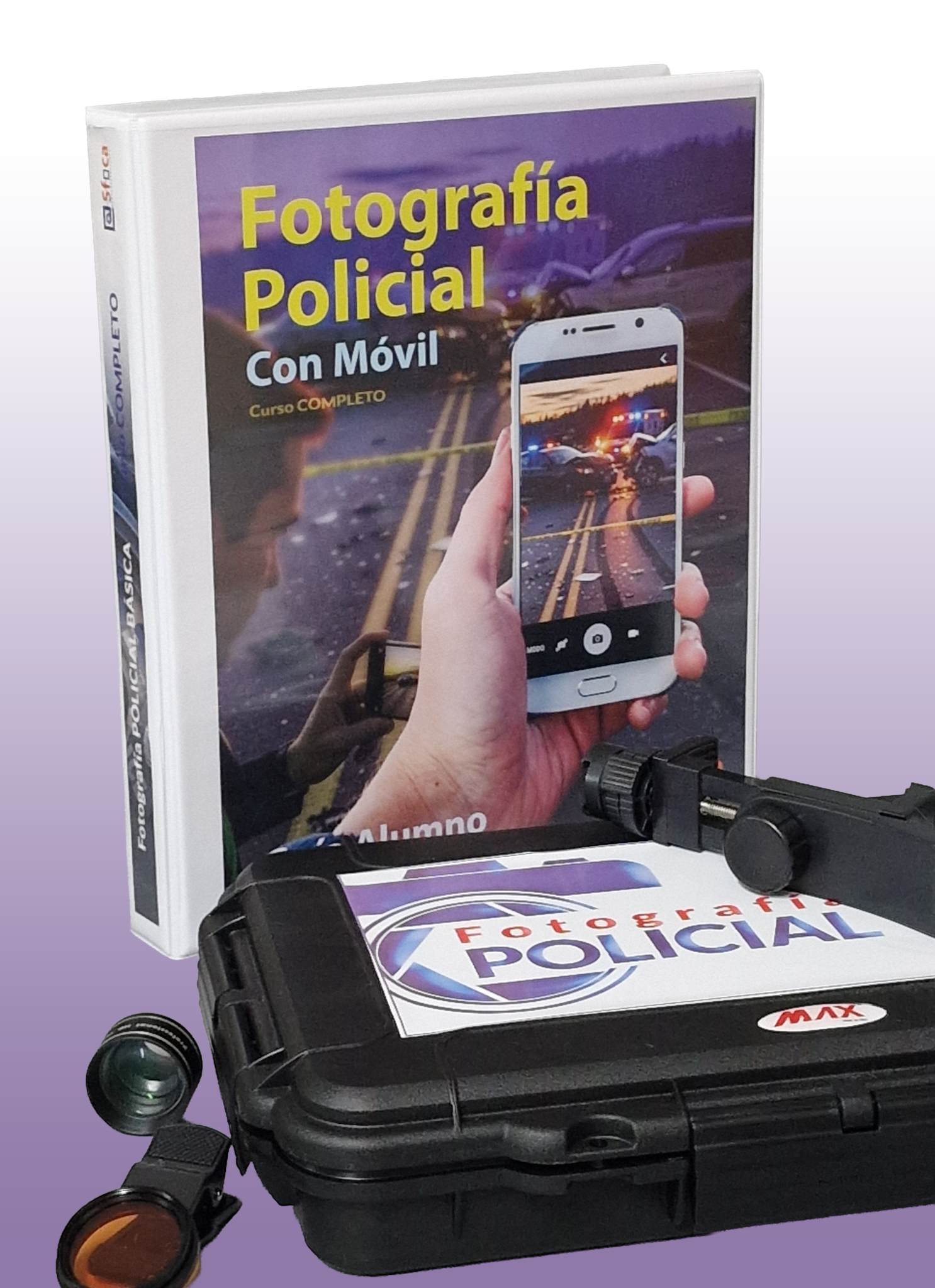 Kit recomendado de fotografía policial